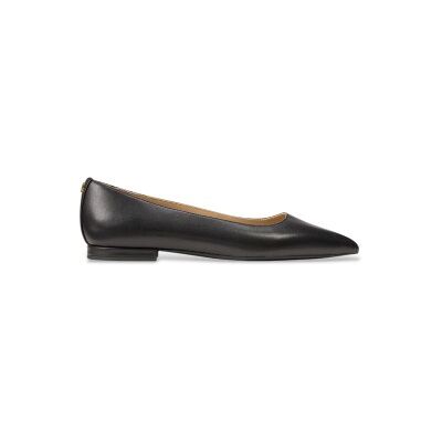 Lauren Ralph Lauren für Damen. 802P09039001 Ballerina Londyn aus schwarzem Leder (38.5), Wohnung, Keine, Lässig, Klassisch Lauren Ralph Lauren für Damen. 802P09039001 Ballerina Londyn aus schwarzem Leder (38.5), Wohnung, Keine, Lässig, Klassisch