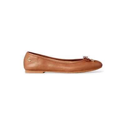Lauren Ralph Lauren für Damen. 802940603002 Jayna Ballerinas aus braunem Leder (35), Wohnung, Keine, Lässig, Klassisch Lauren Ralph Lauren für Damen. 802940603002 Jayna Ballerinas aus braunem Leder (35), Wohnung, Keine, Lässig, Klassisch