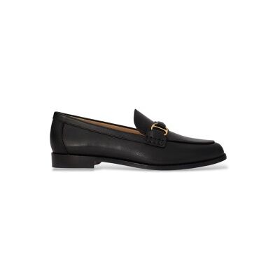 Lauren Ralph Lauren für Damen. 802P02121001 Tasha Leder-Slipper schwarz (37.5), Wohnung, 1 bis 3 cm, Keine, Lässig, Klassisch Lauren Ralph Lauren für Damen. 802P02121001 Tasha Leder-Slipper schwarz (37.5), Wohnung, 1 bis 3 cm, Keine, Lässig, Klassisch