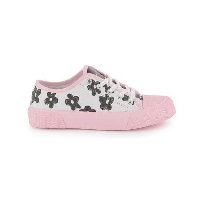 Marc Jacobs für Mädchen. W60820 Rosa geblümte Hausschuhe (35), Schwarz, Stoff, Wohnung, Schnürsenkel, Lässig, Kinderbekleidung Marc Jacobs für Mädchen. W60820 Rosa geblümte Hausschuhe (35), Schwarz, Stoff, Wohnung, Schnürsenkel, Lässig, Kinderbekleidung