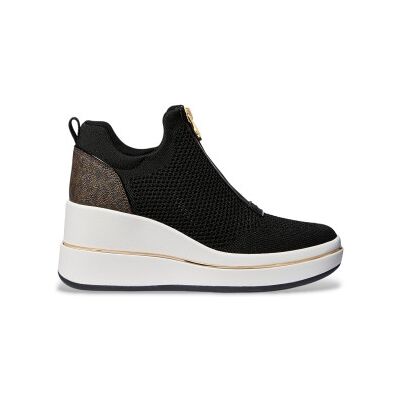 Michael Kors für Damen. 43R6EMFP3D Emmy Mesh Zip-up Sneakers braun, schwarz (36), 3 bis 5 cm, Reißverschluss, Lässig Michael Kors für Damen. 43R6EMFP3D Emmy Mesh Zip-up Sneakers braun, schwarz (36), 3 bis 5 cm, Reißverschluss, Lässig
