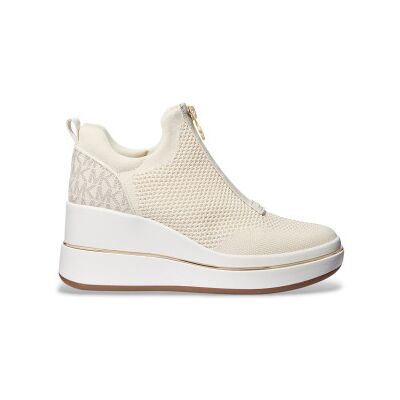 Michael Kors für Damen. 43R6EMFP3D Emmy Mesh Zip-up Vanille Turnschuhe (40), Beige, 3 bis 5 cm, Reißverschluss, Lässig Michael Kors für Damen. 43R6EMFP3D Emmy Mesh Zip-up Vanille Turnschuhe (40), Beige, 3 bis 5 cm, Reißverschluss, Lässig