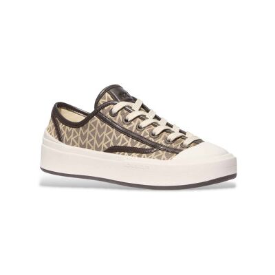 Michael Kors für Damen. 43T5JDFS1Y Turnschuhe Mk2000 Jacquard braun (39), Wohnung, Schnürsenkel, Lässig Michael Kors für Damen. 43T5JDFS1Y Turnschuhe Mk2000 Jacquard braun (39), Wohnung, Schnürsenkel, Lässig