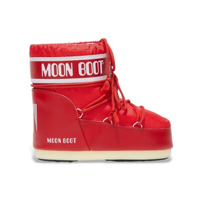 Moon Boot für Damen. 80D1409340 Icon Low Nylon Stiefel rot (42/44), Wohnung, Keine, Lässig, Schnee Moon Boot für Damen. 80D1409340 Icon Low Nylon Stiefel rot (42/44), Wohnung, Keine, Lässig, Schnee