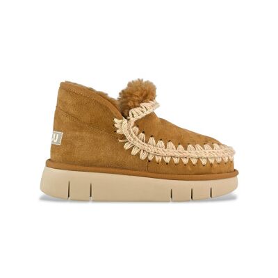 Mou für Damen. MU.FW531009A Eskimo Bounce Turnschuhe aus braunem Leder (37), 3 bis 5 cm, Keine, Lässig Mou für Damen. MU.FW531009A Eskimo Bounce Turnschuhe aus braunem Leder (37), 3 bis 5 cm, Keine, Lässig