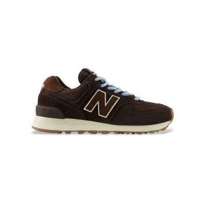New Balance für Damen. W574V2_LI 574 Sneaker aus Leder, schwarz (37.5), Wohnung, Wildleder, Schnürsenkel, Lässig New Balance für Damen. W574V2_LI 574 Sneaker aus Leder, schwarz (37.5), Wohnung, Wildleder, Schnürsenkel, Lässig
