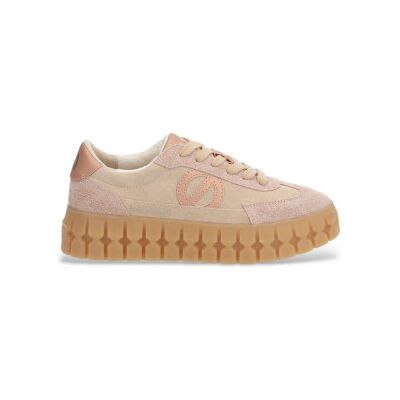 NO NAME für Damen. TNPSDB0 Beige Play Side Leder Turnschuhe (37), 3 bis 5 cm, Schnürsenkel, Lässig NO NAME für Damen. TNPSDB0 Beige Play Side Leder Turnschuhe (37), 3 bis 5 cm, Schnürsenkel, Lässig