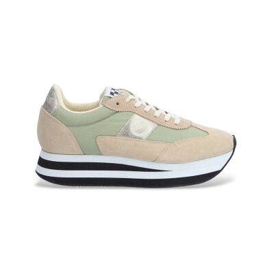 NO NAME für Damen. KNIMSSN Flex Jogger Leder Turnschuhe braun (40), 3 bis 5 cm, Schnürsenkel, Lässig NO NAME für Damen. KNIMSSN Flex Jogger Leder Turnschuhe braun (40), 3 bis 5 cm, Schnürsenkel, Lässig