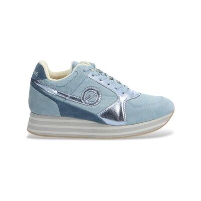 NO NAME für Damen. KNHADSM Parko Jogger Leder Turnschuhe blau (40), 3 bis 5 cm, Schnürsenkel, Lässig, Sportlich NO NAME für Damen. KNHADSM Parko Jogger Leder Turnschuhe blau (40), 3 bis 5 cm, Schnürsenkel, Lässig, Sportlich