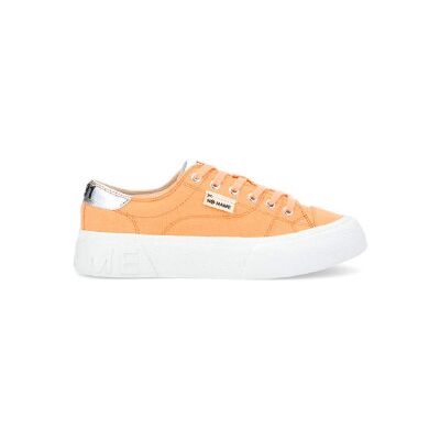 NO NAME für Damen. QNBCOD0 Turnschuhe aus recyceltem Baumwoll-Canvas Reset Sneaker orange (40), Stoff, Wohnung, Schnürsenkel, Lässig NO NAME für Damen. QNBCOD0 Turnschuhe aus recyceltem Baumwoll-Canvas Reset Sneaker orange (40), Stoff, Wohnung, Schnürsenkel, Lässig