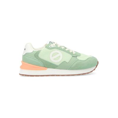 NO NAME für Damen. QNIPSM0 Tova Runner Turnschuhe aus Leder und Mesh mit hellgrüner Sohle (40), Wohnung, Schnürsenkel, Lässig NO NAME für Damen. QNIPSM0 Tova Runner Turnschuhe aus Leder und Mesh mit hellgrüner Sohle (40), Wohnung, Schnürsenkel, Lässig