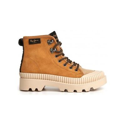 Pepe Jeans für Damen. PLS50429 Ascot Desert Lederstiefel braun (39), Wohnung, Schnürsenkel, Lässig Pepe Jeans für Damen. PLS50429 Ascot Desert Lederstiefel braun (39), Wohnung, Schnürsenkel, Lässig