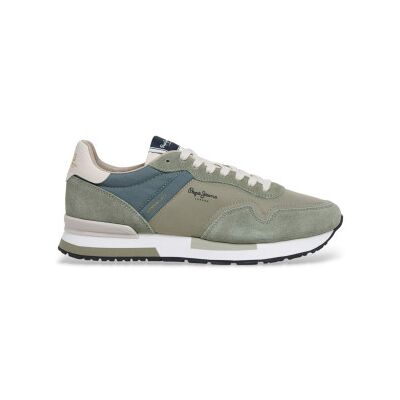 Pepe Jeans für Herren. PMS400037 Schuhe Hailon Basic grün (46), Stoff, Wohnung, Schnürsenkel, Lässig Pepe Jeans für Herren. PMS400037 Schuhe Hailon Basic grün (46), Stoff, Wohnung, Schnürsenkel, Lässig