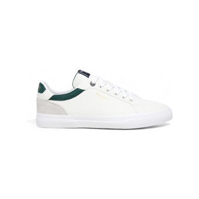 Pepe Jeans für Herren. PMS30839 Turnschuhe Kenton Court weiß (45), Wohnung, Schnürsenkel, Lässig, Baumwolle Pepe Jeans für Herren. PMS30839 Turnschuhe Kenton Court weiß (45), Wohnung, Schnürsenkel, Lässig, Baumwolle
