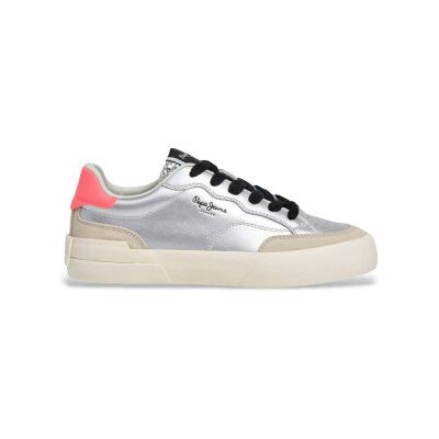 Pepe Jeans für Damen. PLS300010 Milanlam Silberpantoffeln (40), Wohnung, Schnürsenkel, Lässig Pepe Jeans für Damen. PLS300010 Milanlam Silberpantoffeln (40), Wohnung, Schnürsenkel, Lässig