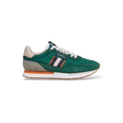 Pepe Jeans für Herren. PMS400025 Aiden Tape Leder Sneakers grün (45), Wohnung, Spaltleder, Schnürsenkel, Lässig Pepe Jeans für Herren. PMS400025 Aiden Tape Leder Sneakers grün (45), Wohnung, Spaltleder, Schnürsenkel, Lässig