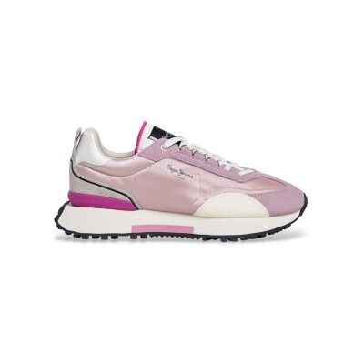 Pepe Jeans für Damen. PLS600038 Archer Glam Leder Sneakers rosa (39), Wohnung, Schnürsenkel, Lässig Pepe Jeans für Damen. PLS600038 Archer Glam Leder Sneakers rosa (39), Wohnung, Schnürsenkel, Lässig