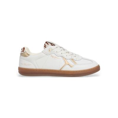 Pepe Jeans für Damen. PLS000027 Ball Chic Leder Sneakers weiß (40), Wohnung, Schnürsenkel, Lässig Pepe Jeans für Damen. PLS000027 Ball Chic Leder Sneakers weiß (40), Wohnung, Schnürsenkel, Lässig