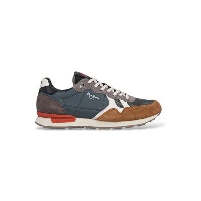 Pepe Jeans für Herren. PMS400021 Brit Essence graue Turnschuhe (41), Wohnung, Schnürsenkel, Lässig Pepe Jeans für Herren. PMS400021 Brit Essence graue Turnschuhe (41), Wohnung, Schnürsenkel, Lässig