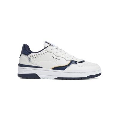 Pepe Jeans für Herren. PMS00029 Chester Basic Leder Turnschuhe weiß (41), Wohnung, Schnürsenkel, Lässig Pepe Jeans für Herren. PMS00029 Chester Basic Leder Turnschuhe weiß (41), Wohnung, Schnürsenkel, Lässig