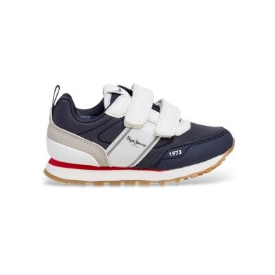 Pepe Jeans Unisex für Kinder. PBS400008 Dublin Sport Schuhe navy (24), Wohnung, Klettverschluss, Lässig, Marine, Kinderbekleidung Pepe Jeans Unisex für Kinder. PBS400008 Dublin Sport Schuhe navy (24), Wohnung, Klettverschluss, Lässig, Marine, Kinderbekleidung