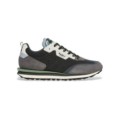 Pepe Jeans für Herren. PMS600003 Turnschuhe Foster Connected grau (43), Leder, Wohnung, Schnürsenkel, Lässig Pepe Jeans für Herren. PMS600003 Turnschuhe Foster Connected grau (43), Leder, Wohnung, Schnürsenkel, Lässig