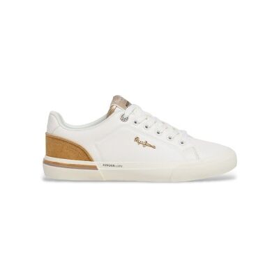 Pepe Jeans für Damen. PLS300009 Turnschuhe Kenton Campus off-white (38), Weiß, Wohnung, Schnürsenkel, Lässig Pepe Jeans für Damen. PLS300009 Turnschuhe Kenton Campus off-white (38), Weiß, Wohnung, Schnürsenkel, Lässig