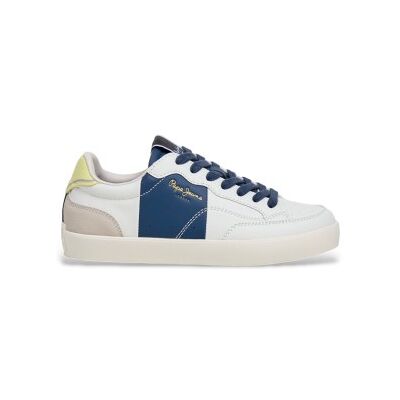 Pepe Jeans Unisex für Kinder. PBS300003 Lane Act Turnschuhe weiß (35), Wohnung, Schnürsenkel, Lässig, Kinderbekleidung Pepe Jeans Unisex für Kinder. PBS300003 Lane Act Turnschuhe weiß (35), Wohnung, Schnürsenkel, Lässig, Kinderbekleidung