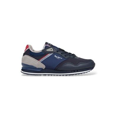 Pepe Jeans für Herren. PMS400013 London Cross Sneakers navy (44), Wohnung, Schnürsenkel, Lässig, Marine Pepe Jeans für Herren. PMS400013 London Cross Sneakers navy (44), Wohnung, Schnürsenkel, Lässig, Marine