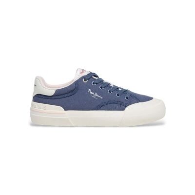 Pepe Jeans für Damen. PLS300017 Taylor Basic Sneaker marineblau (40), Stoff, Wohnung, Schnürsenkel, Lässig Pepe Jeans für Damen. PLS300017 Taylor Basic Sneaker marineblau (40), Stoff, Wohnung, Schnürsenkel, Lässig