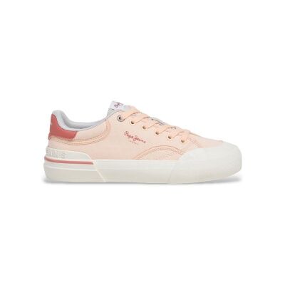 Pepe Jeans für Damen. PLS300017 Turnschuhe Taylor Basic orange (41), Stoff, Wohnung, Schnürsenkel, Lässig, Koralle Pepe Jeans für Damen. PLS300017 Turnschuhe Taylor Basic orange (41), Stoff, Wohnung, Schnürsenkel, Lässig, Koralle