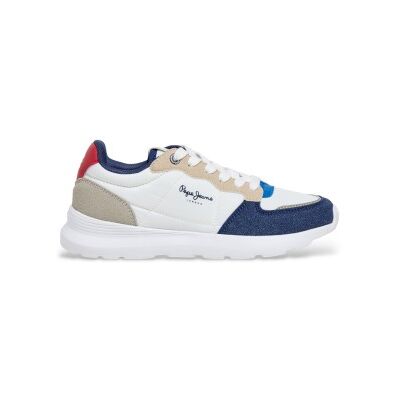 Pepe Jeans Unisex für Kinder. PBS400009 Turnschuhe Teagan Bass weiß (37), Wohnung, Schnürsenkel, Lässig, Kinderbekleidung Pepe Jeans Unisex für Kinder. PBS400009 Turnschuhe Teagan Bass weiß (37), Wohnung, Schnürsenkel, Lässig, Kinderbekleidung