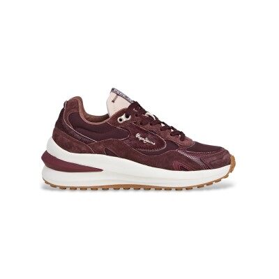 Pepe Jeans für Damen. PLS600035 Winslow Fierce burgunderfarbene Lederslipper (36), 1 bis 3 cm, Schnürsenkel, Lässig, Kastanienbraun, Bordeau Pepe Jeans für Damen. PLS600035 Winslow Fierce burgunderfarbene Lederslipper (36), 1 bis 3 cm, Schnürsenkel, Lässig, Kastanienbraun, Bordeau
