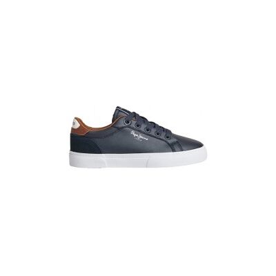 Pepe Jeans für Jungen. PBS30569 Kenton Court Leder Turnschuhe navy (35), Wohnung, Schnürsenkel, Lässig, Marine, Kinderbekleidung Pepe Jeans für Jungen. PBS30569 Kenton Court Leder Turnschuhe navy (35), Wohnung, Schnürsenkel, Lässig, Marine, Kinderbekleidung