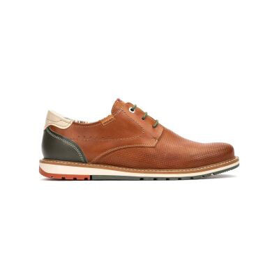 Pikolinos für Herren. M8J-4322C1 Berna braune Leder-Slipper (45), Wohnung, Schnürsenkel, Lässig Pikolinos für Herren. M8J-4322C1 Berna braune Leder-Slipper (45), Wohnung, Schnürsenkel, Lässig