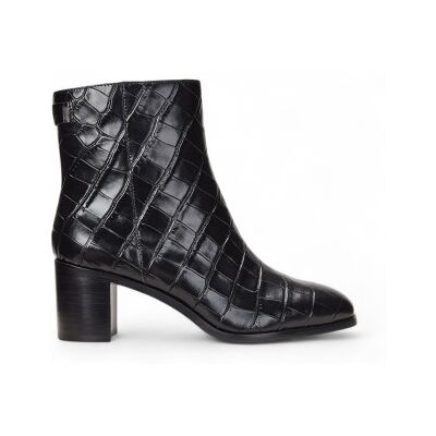 Lauren Ralph Lauren für Damen. 802951301001 Cassie Lederstiefelette schwarz (36), 5 bis 8 cm, Reißverschluss, Lässig Lauren Ralph Lauren für Damen. 802951301001 Cassie Lederstiefelette schwarz (36), 5 bis 8 cm, Reißverschluss, Lässig