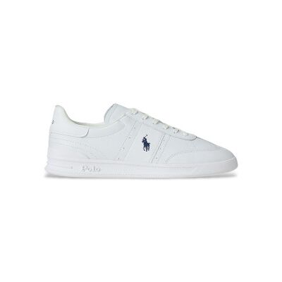 Polo Ralph Lauren für Herren. 809971288001 Aera Leder Turnschuhe weiß (46), Wohnung, Schnürsenkel, Lässig Polo Ralph Lauren für Herren. 809971288001 Aera Leder Turnschuhe weiß (46), Wohnung, Schnürsenkel, Lässig