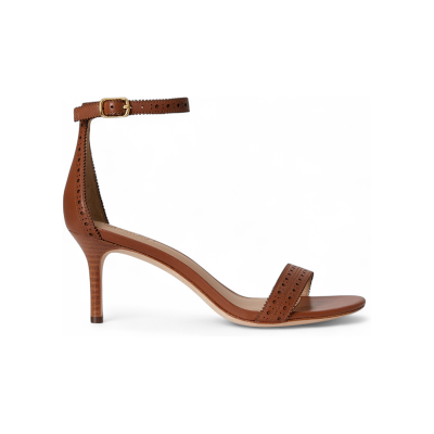 Lauren Ralph Lauren für Damen. 802P10639002 Braune Allie Ledersandalen (40), 3 bis 5 cm, Schnalle, Lässig, Party, Klassisch Lauren Ralph Lauren für Damen. 802P10639002 Braune Allie Ledersandalen (40), 3 bis 5 cm, Schnalle, Lässig, Party, Klassisch