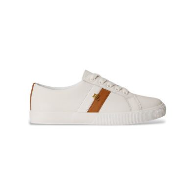 Lauren Ralph Lauren für Damen. 802925365011 Leder Turnschuhe Janson II weiß (41), Wohnung, Schnürsenkel, Lässig Lauren Ralph Lauren für Damen. 802925365011 Leder Turnschuhe Janson II weiß (41), Wohnung, Schnürsenkel, Lässig