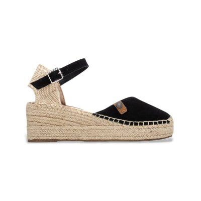 Refresh für Damen. 17523505-NEGRO Espadrilles aus Leder 175235 schwarz (38), 3 bis 5 cm, Spaltleder, Schnalle, Lässig Refresh für Damen. 17523505-NEGRO Espadrilles aus Leder 175235 schwarz (38), 3 bis 5 cm, Spaltleder, Schnalle, Lässig