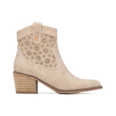 Refresh für Damen. 17515002-BEIGE Stiefelette 175150 beige (38), Braun, 3 bis 5 cm, Reißverschluss, Lässig Refresh für Damen. 17515002-BEIGE Stiefelette 175150 beige (38), Braun, 3 bis 5 cm, Reißverschluss, Lässig
