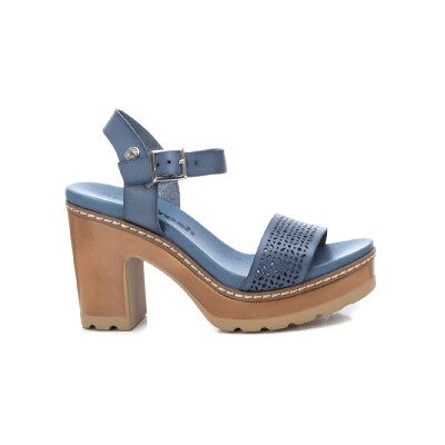 Refresh für Damen. 17077702-JEANS Sandale 170777 blau -Absatzhöhe 10cm (38), 8 bis 10 cm, Schnalle, Lässig Refresh für Damen. 17077702-JEANS Sandale 170777 blau -Absatzhöhe 10cm (38), 8 bis 10 cm, Schnalle, Lässig