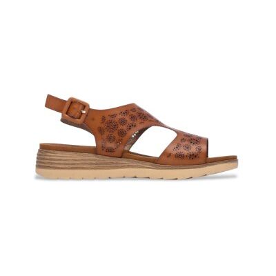 Refresh für Damen. 17516703-CAMEL Sandalen 175167 braun (40), 1 bis 3 cm, Schnalle, Lässig Refresh für Damen. 17516703-CAMEL Sandalen 175167 braun (40), 1 bis 3 cm, Schnalle, Lässig