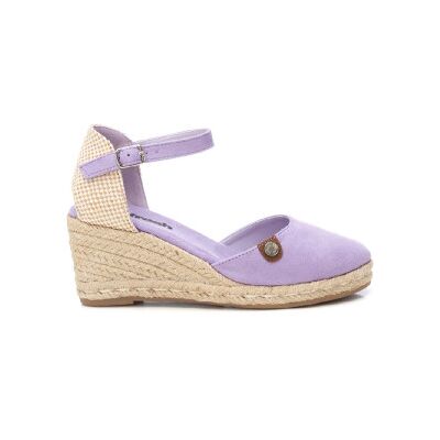 Refresh für Damen. 17188205-LILA Fliederfarbene Espadrilles aus Leder 171882 (37), 5 bis 8 cm, Wildleder, Schnalle, Lässig Refresh für Damen. 17188205-LILA Fliederfarbene Espadrilles aus Leder 171882 (37), 5 bis 8 cm, Wildleder, Schnalle, Lässig