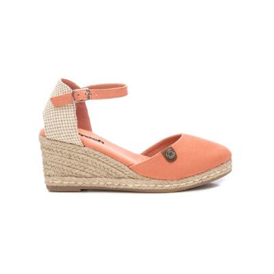 Refresh für Damen. 17188207-CORAL Korallenfarbene Espadrilles aus Leder 171882 (38), 5 bis 8 cm, Wildleder, Schnalle, Lässig Refresh für Damen. 17188207-CORAL Korallenfarbene Espadrilles aus Leder 171882 (38), 5 bis 8 cm, Wildleder, Schnalle, Lässig