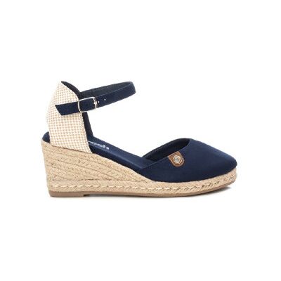 Refresh für Damen. 17188208-NAVY Espadrilles aus Leder 171882 marineblau (40), 5 bis 8 cm, Wildleder, Schnalle, Lässig Refresh für Damen. 17188208-NAVY Espadrilles aus Leder 171882 marineblau (40), 5 bis 8 cm, Wildleder, Schnalle, Lässig
