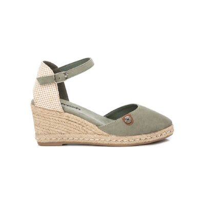 Refresh für Damen. 17188211-AQUA Espadrilles aus Leder 171882 grün (40), 5 bis 8 cm, Wildleder, Schnalle, Lässig Refresh für Damen. 17188211-AQUA Espadrilles aus Leder 171882 grün (40), 5 bis 8 cm, Wildleder, Schnalle, Lässig