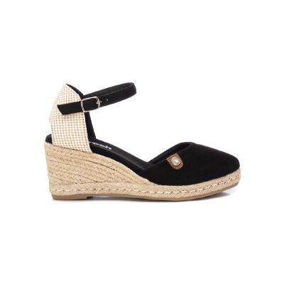 Refresh für Damen. 17188212-NEGRO Espadrilles aus Leder 171882 schwarz (39), 5 bis 8 cm, Wildleder, Schnalle, Lässig Refresh für Damen. 17188212-NEGRO Espadrilles aus Leder 171882 schwarz (39), 5 bis 8 cm, Wildleder, Schnalle, Lässig