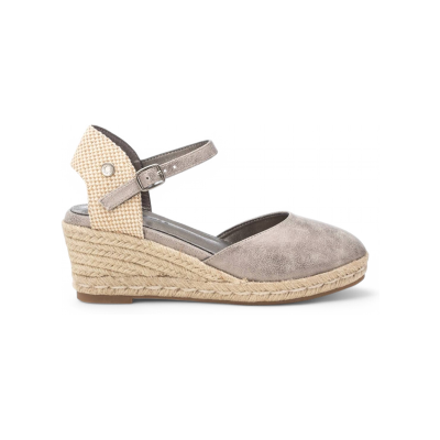 Refresh für Damen. 17285902-PLOMO Espadrilles 172859 grau (37), 5 bis 8 cm, Schnalle, Lässig Refresh für Damen. 17285902-PLOMO Espadrilles 172859 grau (37), 5 bis 8 cm, Schnalle, Lässig