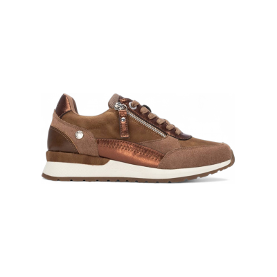 Refresh für Damen. 17295904-CAMEL Turnschuhe 172959 braun (37), Wohnung, Reißverschluss, Lässig Refresh für Damen. 17295904-CAMEL Turnschuhe 172959 braun (37), Wohnung, Reißverschluss, Lässig